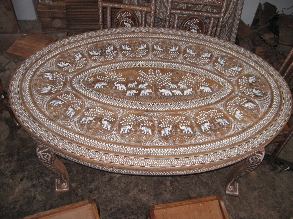 Table wooden Inlay
