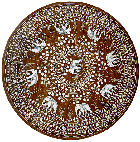 Table wooden Inlay