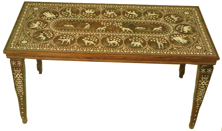Table wooden Inlay