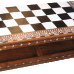Chess Board Table w/Drawer       (Item code: 3-FE)